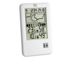 TFA Dostmann Neo Plus Funk-Wetterstation, Wettervorhersage, Luftfeuchtigkeit, Funkuhr, Mondphasen