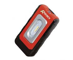 Ribimex PRTORZ1 Flache Taschenlampe 200 Lumen 1 W, rot und schwarz