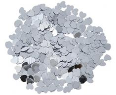 Beistle 50622-S Hearts Confetti Konfetti, plastik, silber