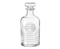 Bormioli Rocco 140623 Officina 1825 Dekanter Spirits, Karaffe mit Stopfen, 1 Liter, Glas, transparent, 1 Stück