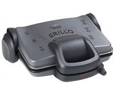 Bestron Aufklappbarer Kontaktgrill mit Ober-und Unterhitze, 1.800 W, Schwarz