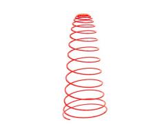 SunSpiro® - Licht & Laune® Sonnenspirale, rot, D. 25 cm - Länge ca. 70 - 100 cm
