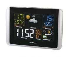 Technoline WS6442 moderne Wetterstation, gut ablesbares Display, sehr übersichtlich, silber, schwarz