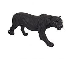 Design Toscano Raubtier im Schatten, Schwarzer Panther - Gartenfigur