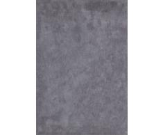 Lalee 347160501 Hochwertiger Teppich / Shaggy Art / Weich / Silber / Grösse : 160 x 230 cm