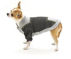 Croci Pullover Plüsch Geometrie für Hunde 25 cm