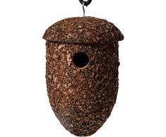 dobar 37150FSC Vogelhaus Nistkasten in Eichel-Form für Vögel, braun