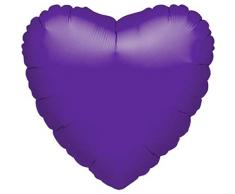 Anagram Folienballon Herz 18 Quartz Purple