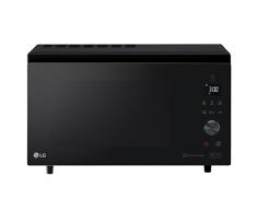 LG MJ3965BPS Mikrowelle, 4-in-1, Smart Inverter, maximal 1.850 W, Grill 950 W, Mirkowelle 1.100 W, 9 Liter Fassungsvermögen, Schwarz