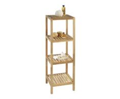 Wenko 18618100 Regal Norway mit 4 Böden, walnussholz, 36 x 112 x 36 cm, walnuss