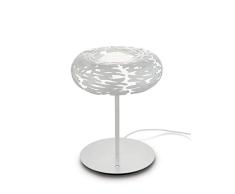 Alessi Barklamp BM11 W - Design Tischleuchte aus Stahl, Epoxidharzlackiert, Weiß