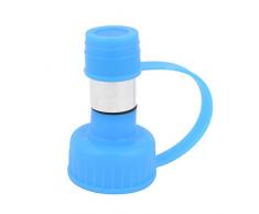 sourcingmap tragbar Pet Trinkwasser Flasche Head Futterhaus, blau