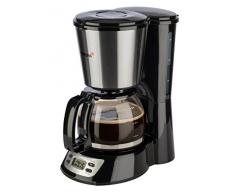 Korona 12113 Edelstahl Kaffeemaschine mit Timer Funktion - Filter Kaffeeautomat für 6 Tassen mit Glaskanne