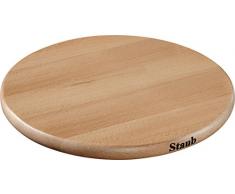 STAUB Accessoires Magnetischer Topfuntersetzer, rund 23 cm, Holz