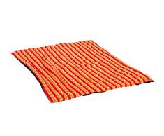 AMAZONAS Picknickdecke Molly mit beschichteter Unterseite und Thermofüllung 175x135 cm orangekariert
