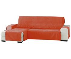 Eysa Zoco Nicht elastisch Sofa überwurf Chaise Longue Links, frontalsicht, Chenille, Orange, 29 x 9 x 37 cm
