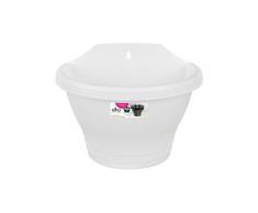 Elho Corsica Wandampel 25 - Übertopf - Weiss - Draußen & Balkon - L 17 x W 25 x H 19 cm