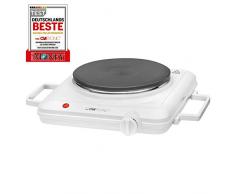 Clatronic EKP 3582 Einzelkochplatte, ca. 180 mm Ø, stufenlos regelbarer Thermostat, weiß