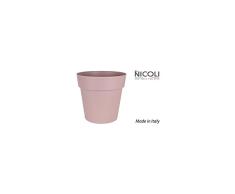 Nicoli 3942 CP Origin Decor Spritzguss arkè Vase, Face Powder, 42 cm