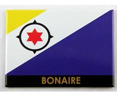 Bonaire Flagge Karibik Kühlschrank Collector s Souvenir Magnet 6,3 x 8,9 cm