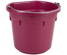 Kerbl 323559 Futter-und Wassereimer Flat Back Circa 20 L, Rose