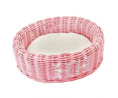 Happy House Rattan Korb, Rosa