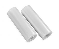 Leifheit Vakuumrolle 20x600cm, Beutel individuell zuschneidbar, geeignet zum Konservieren und Einfrieren, Vakuumierbeutel BPA-frei, kochfest, Sous Vide und Mikrowellen geeignet, inkl. 56 Etiketten