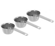3-teiliges Kaffee Messlöffel 1/8 Tassen Edelstahl