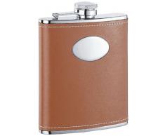 Visol Eclipse Flachmann aus Edelstahl hautfarben