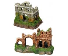 Nobby 28228 Aquarium Dekoration Aqua Ornaments Schlösschen Sortiment Ii, 2 Stück