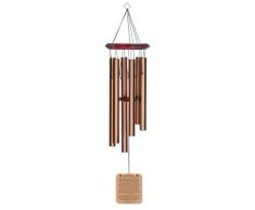 Chimesofyourlife rb-cat-27 Windspiel für Katzen, Regenbogenbrücke, Gedicht für Haustiere, 68,6 cm, bronzefarben