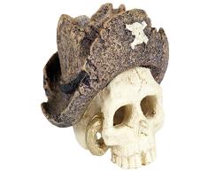 Pet Ting Pirat Skull Totenkopf Aquatic Ornament – Aquarium Dekoration – Vivarium Dekoration