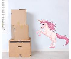 Volle Farbe Einhorn Mädchen Kinderzimmer Kindergarten Wandsticker Aufkleber Kinder D� Adr - Mehrfarbig, Large