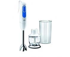 Braun Stabmixer, 700 W, 2 Geschwindigkeits-stufen mit Turbo-funktion für einfache Einhandbedienung
