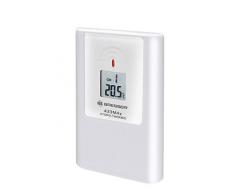 Bresser Thermo/Hygro 3 Kanal Außensensor für TemeoTrend Modelle und MyTime Jumbo Wanduhren mit Temperaturanzeige und Luftfeuchtigkeitsanzeige