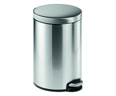 Durable 340123 Treteimer Edelstahl rund 12, mit herausnehmbaren Inneneimer 12 L, 1 StÃ¼ck
