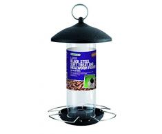 Gardman A01526 Grober Talg Leckerli und Mehlwurm Futterspender aus Stahl, schwarz