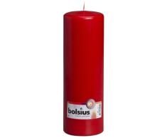 Bolsius Stumpenkerze für drinnen und draußen, 250 x 80 mm, rot