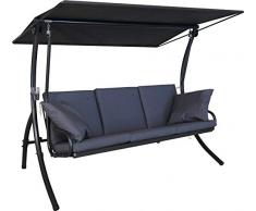 Angerer Elegance Sun Hollywoodschaukel, dunkelgrau, 3-Sitzer