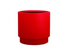 Hobby Flower Basic Blumentopf rund mit Selbstbewässerung 35 x 35 cm rot