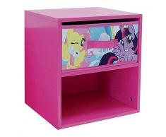 Unbekannt Fun House 712522 My Little Pony Nachttisch mit Schublade für Kinder MDF 33 x 30 x 36 cm