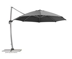 Schneider Sonnenschirm Rhodos Rondo, anthrazit, 350 cm rund, Gestell Aluminium, Bespannung Polyester, 22.4 kg