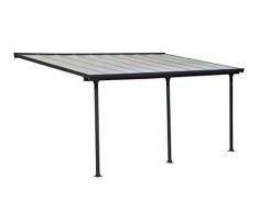 Palram Feria Terrassenüberdachung, grau, 546 x 295 x 305 cm FERIA 3X5.46 Terrassenüberdachung