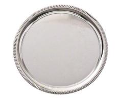 American Metalcraft Serviertablett, oval, Chrom Rund, 35,56 cm Durchmesser x 1,27 cm Höhe (14 x 1/2 Zoll) 14-Inch chrome