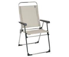 Lafuma Kompakter Klappstuhl für unterwegs, Alu Victoria, Batyline, seigle (beige)