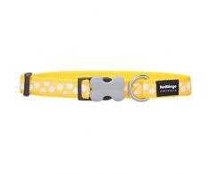 Red Dingo Hundehalsband, 20 mm x 31 bis 47 cm, Medium, Gelb/Weiß Spots