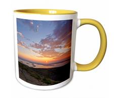 3dRose 90615_8 Mug Becher, keramik, Gelb/Weiß