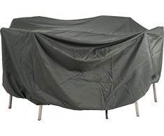 Stern Schutzhülle für Gartenmöbel, Sitzgruppe oval, uni grau, 210 x 250 x 90 cm, 2,6 ml, 454811