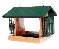 Woodlink GGPRO2 Vogelfutterstation mit Vogelkäfigen, groß, Grün