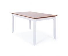 Inter Link FSC Esstisch Kiefer Massivholz weiß sepia braun 160 x 90 cm Esszimmer